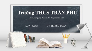 Bài giảng môn Toán Lớp 8 - Mô tả và biểu diễn