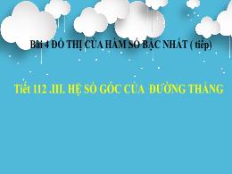 Bài giảng Toán 8 - Bài 4: Đồ thị của hàm số b