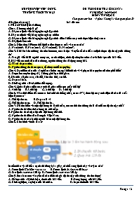 Đề thi kiểm tra giữa học kì 1 môn Tin học 8 -