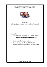 SKKN Một số giải pháp rèn kỹ năng giải toán p